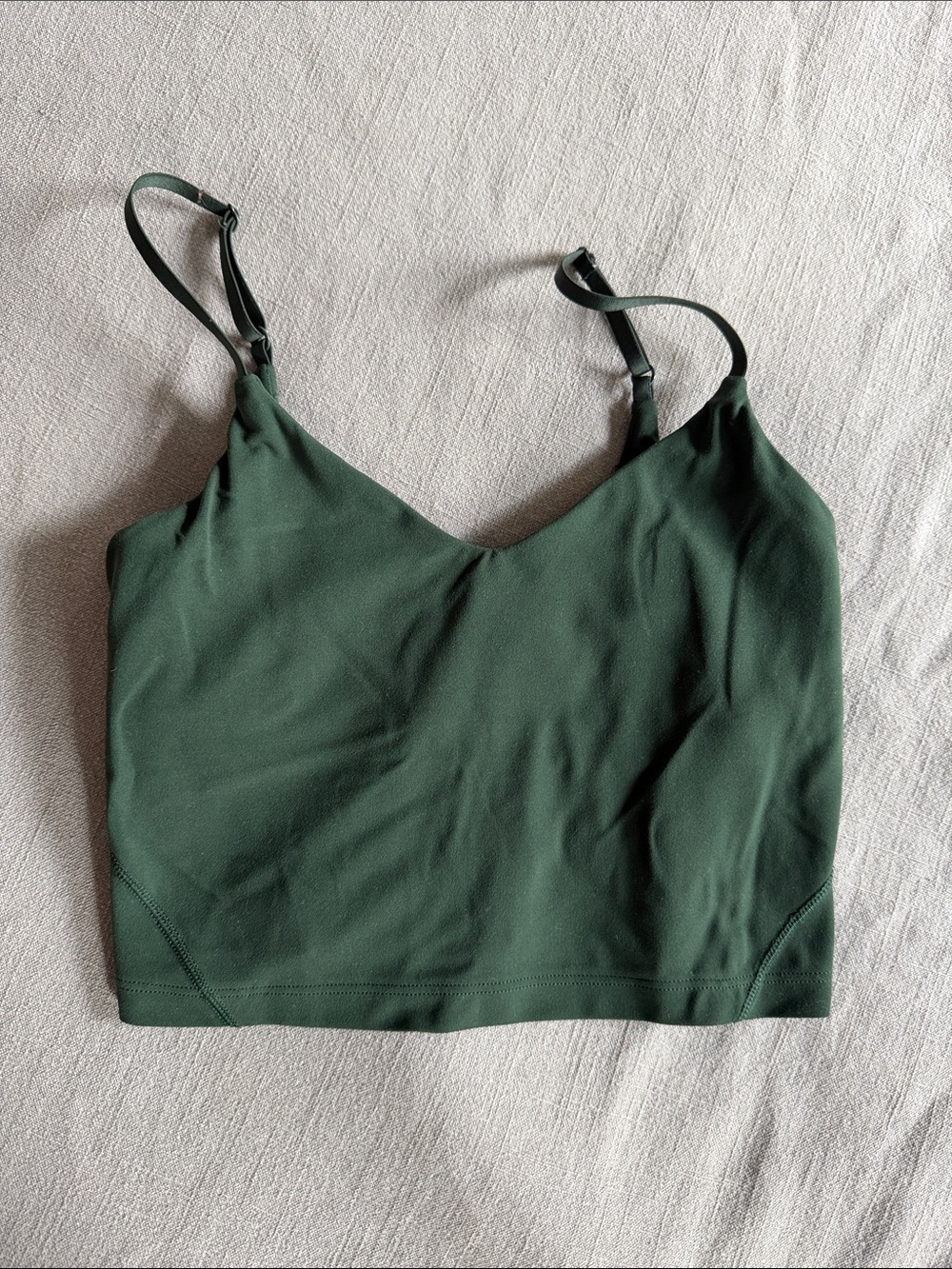 Lululemon Forest Green V-Neck Cami Top